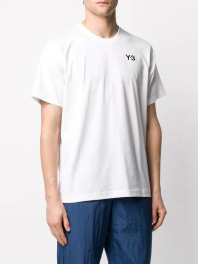 Shop Y-3 T-shirt Mit Rundhalsausschnitt In White