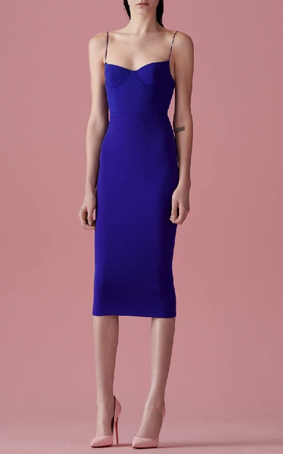 Shop Alex Perry Avery Stretch Crepe Midi Dress