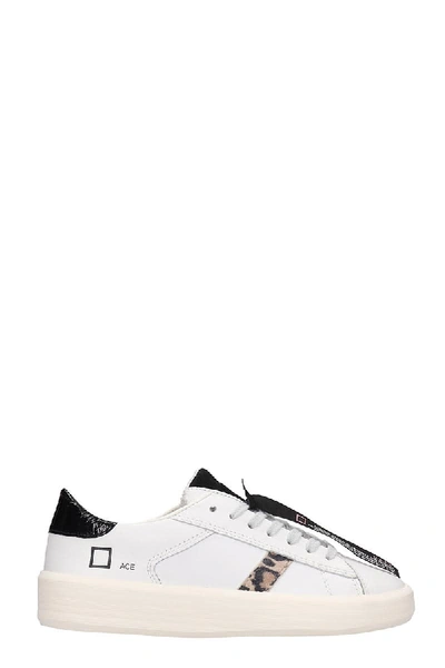 Shop Date Ace Sneakers In White Leather