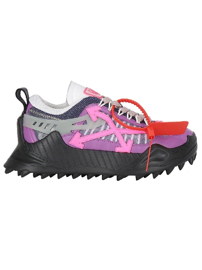 Shop Off-white Odsy Sneakers In Violet Fuchsia