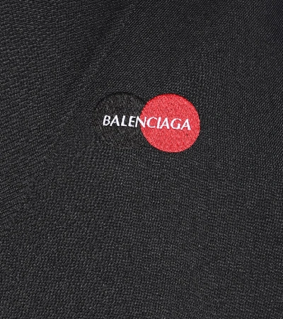 Shop Balenciaga Uniform Wool-blend Blazer In Black