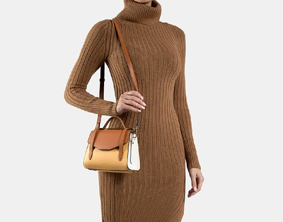 Shop Strathberry Allegro Mini - Caramel/tan/vanilla