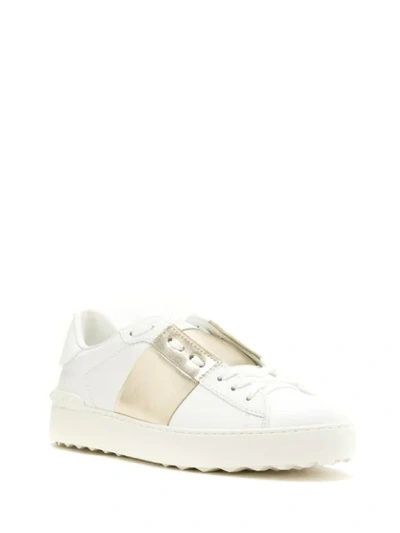 Shop Valentino Open Low-top Sneakers In White