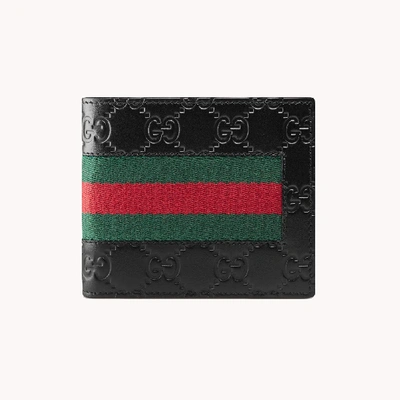 Shop Gucci Signature Black Wallet In Nero