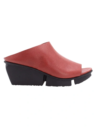 Shop Trippen Solo Leather Wedge In Cotto