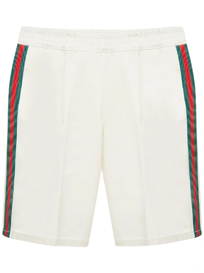 Shop Gucci Junior Shorts In White