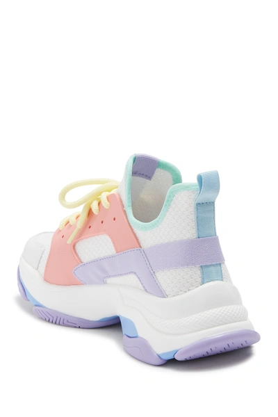Shop Steve Madden Arelle Exaggerated Sole Sneaker In Pastel Mul