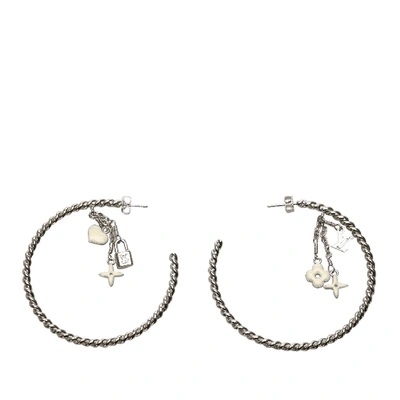 Pre-owned Louis Vuitton Sweet Monogram Creole Hoop Earrings In Not  Applicable