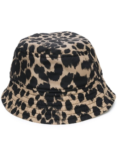 Shop Dries Van Noten Animal Print Bucket Hat In Black