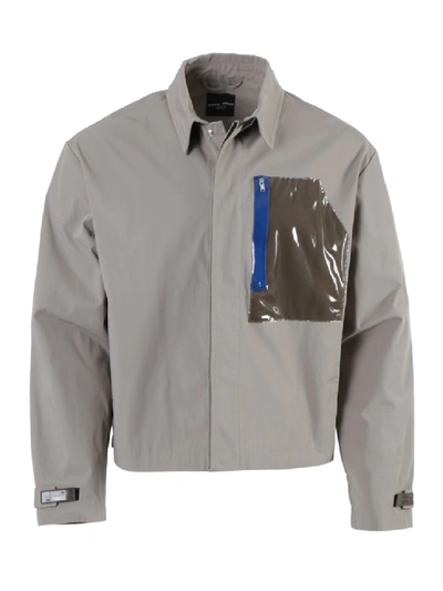 Shop Artica Arbox Sand Pvc Pocket Jacket In Grey