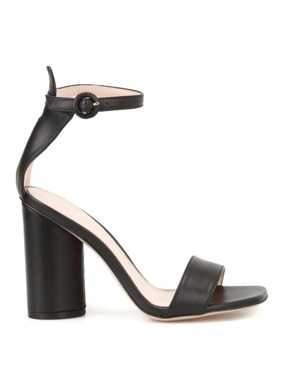 Shop Stuart Weitzman Kimly Open Toe Sandals In Black