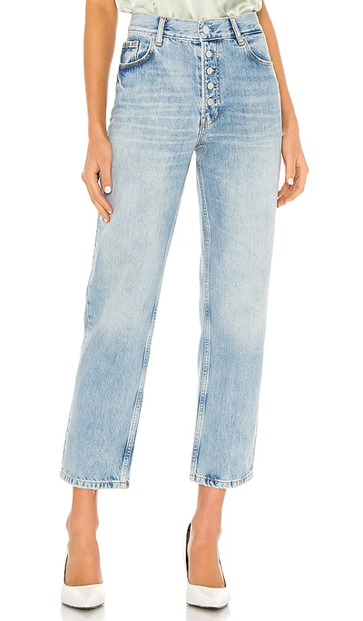 Shop Anine Bing Etta Jean. - In Washed Light Blue