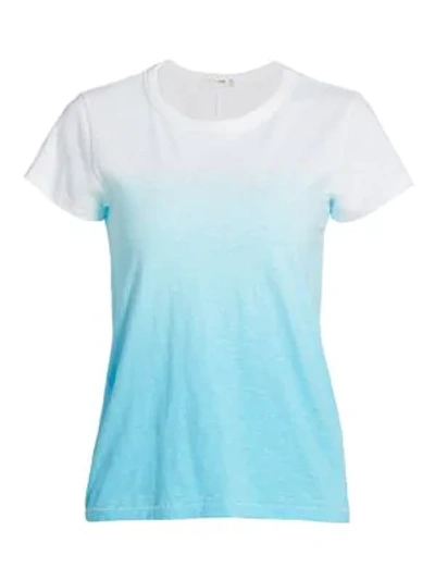 Shop Rag & Bone Dip-dye T-shirt In Aqua