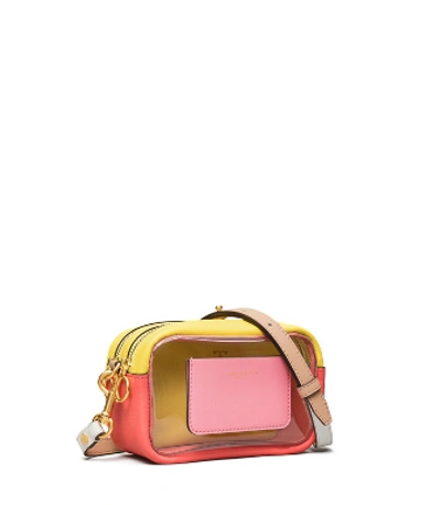 Tory Burch Perry Clear Mini Bag In Pink City/clear | ModeSens
