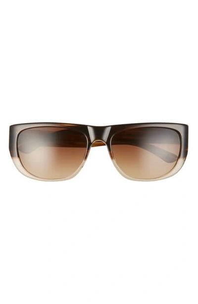 Shop Salt Mundro 54mm Flat Top Polarized Sunglasses In Mojave