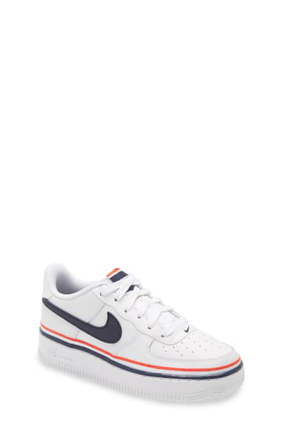 white platform nike air force