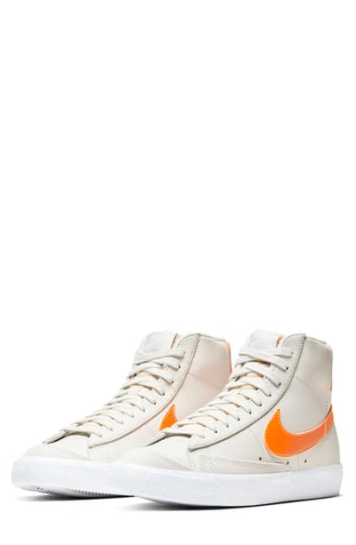Shop Nike Blazer Mid '77 Sneaker In Light Bone/ Orange/ Orange