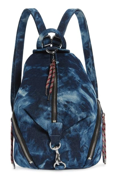 Shop Rebecca Minkoff Medium Julian Tie-dye Backpack In Denim