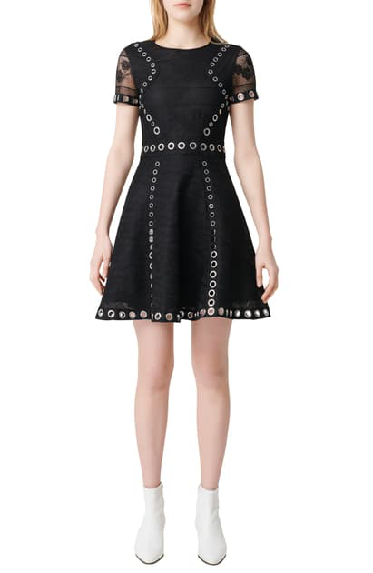 maje fit and flare dress