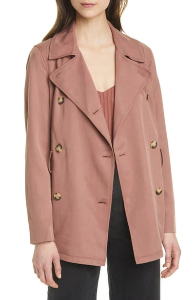 Shop Club Monaco The Soft Trench Coat In Rust