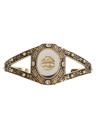Shop Alexander Mcqueen Bracelet In Brass