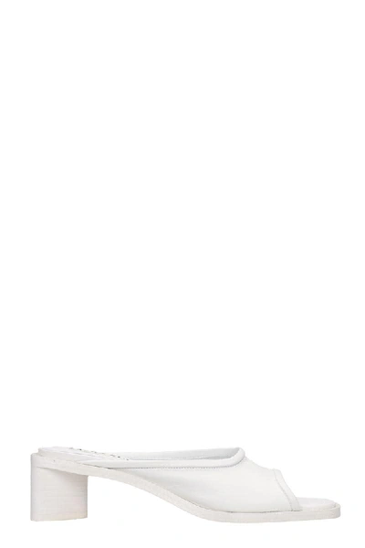 Shop Acne Studios Bessy Flats In White Leather