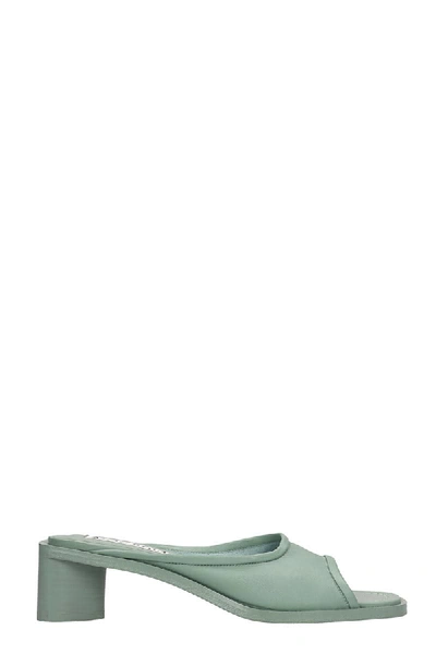 Shop Acne Studios Bessy Sandals In Green Leather