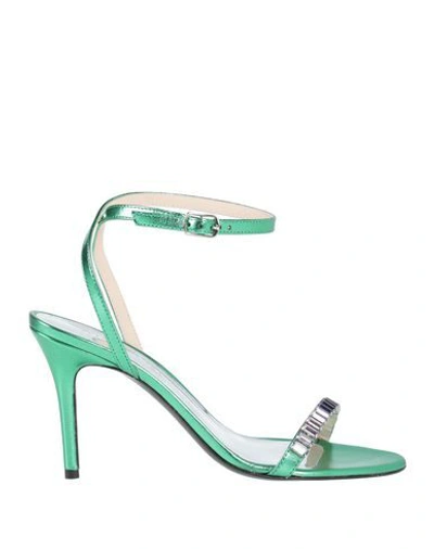 Shop Aperlai Sandals In Green