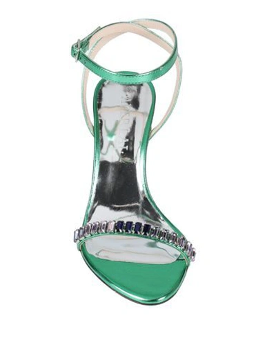 Shop Aperlai Sandals In Green