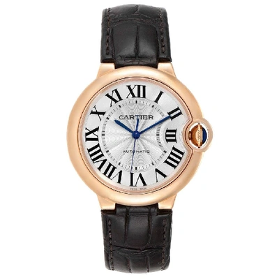 Shop Cartier Ballon Bleu 36mm Automatic Rose Gold Ladies Watch Wgbb0009 In Not Applicable
