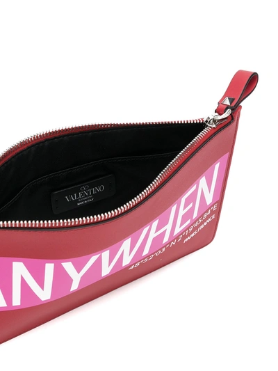 Shop Valentino Garavani Coordinates Pouch In Red