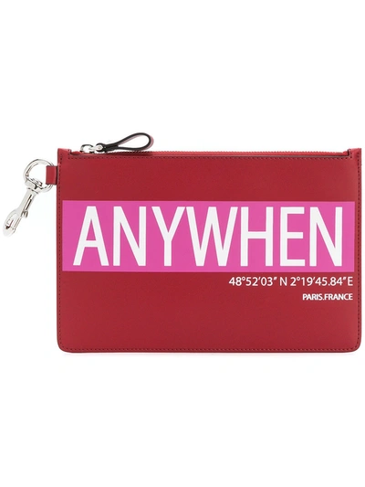 Shop Valentino Garavani Coordinates Pouch In Red