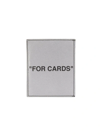 Shop Off-white Silver Quote Cardholder