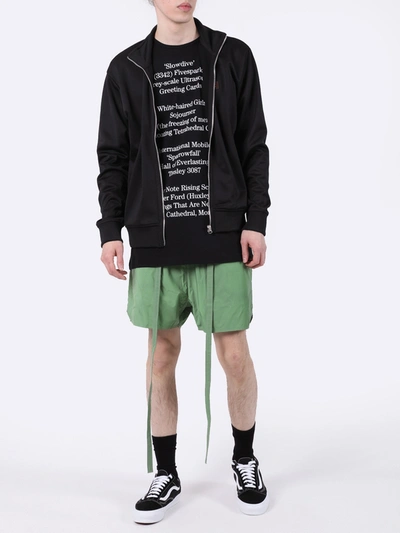 Shop Raf Simons Contrasting Text Tank Top Black