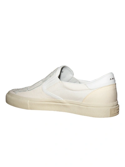Shop Amiri Corduroy Skelleton Toe Slip On In White