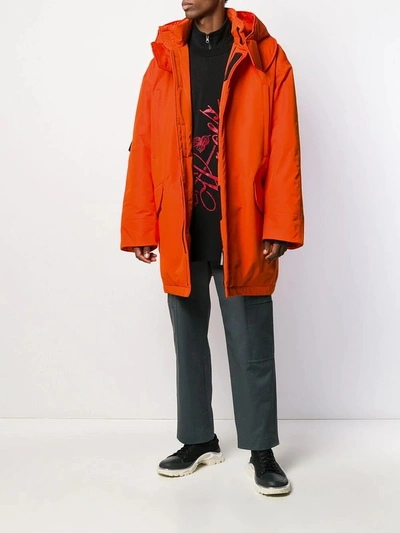 Shop Raf Simons X Templa Ski Jacket Red