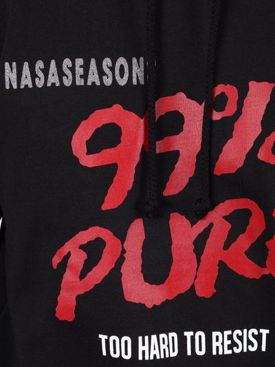 Shop Nasaseasons 99% Pure Logo Hoodie Black