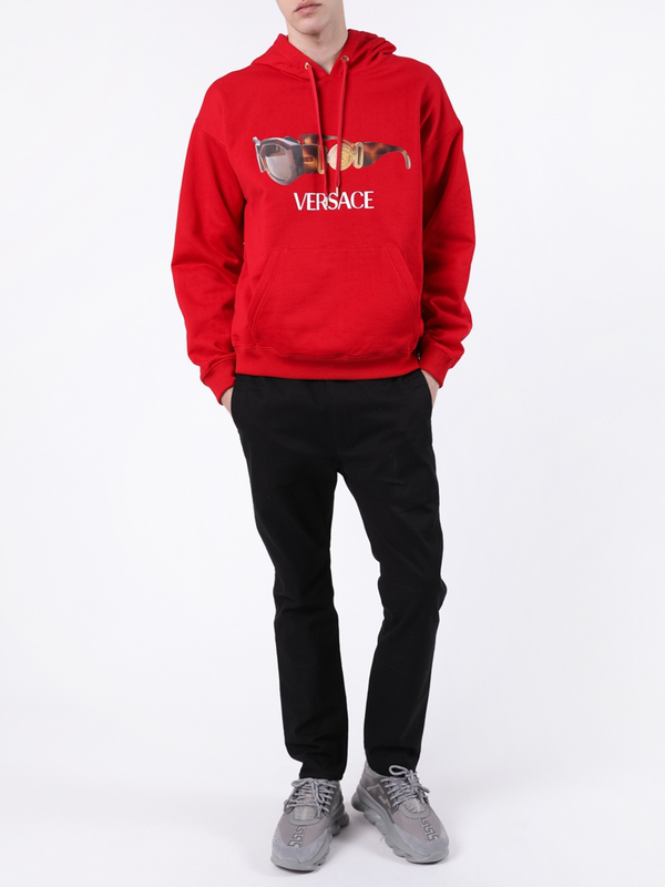 red versace tracksuit