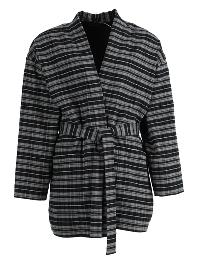 Shop Balenciaga Check Pajama Jacket