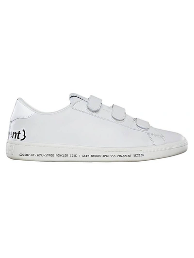 Shop Moncler 7  Fragment Hiroshi Fujiwara Fitzroy Velcro Sneakers White