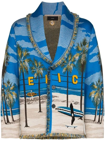 Shop Alanui Venice Beach Landscape Cardigan