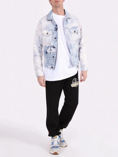 Shop Off-white Bleached Arrow Jean Jacket