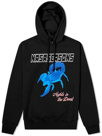 Shop Nasaseasons Nights In The Desert Logo Hoodie In Black