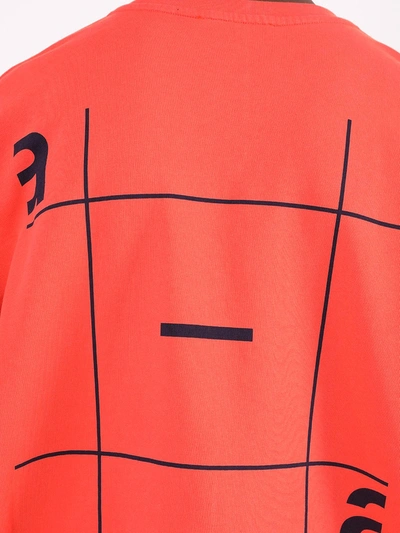 Shop Artica Arbox Aa Grid Logo Crew-neck Sweatshirt In Orange