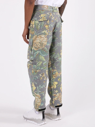 Shop Givenchy Floral Multicolored Cargo Pants