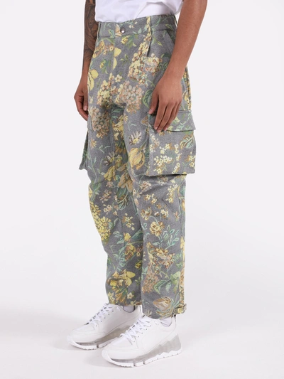Shop Givenchy Floral Multicolored Cargo Pants
