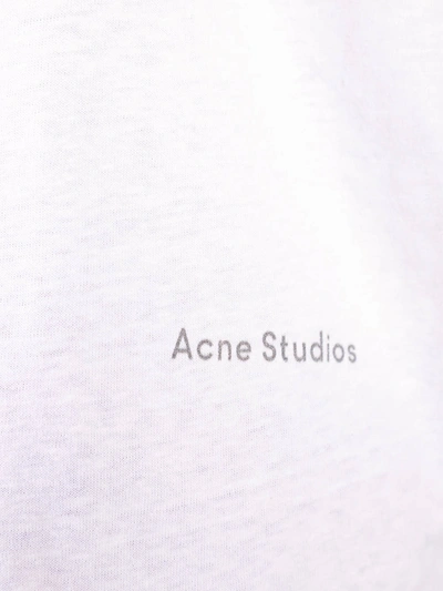 Shop Acne Studios Horse Print Crew-neck T-shirt Optic White