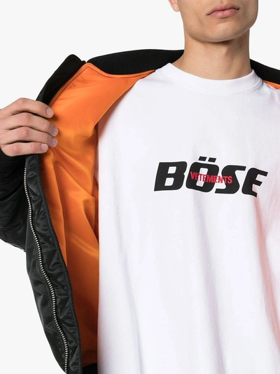 Shop Vetements Bose Logo T-shirt White