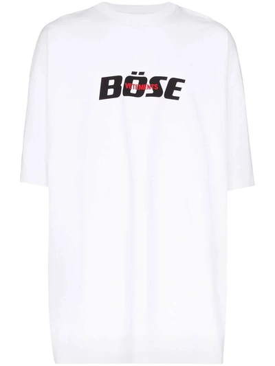 Shop Vetements Bose Logo T-shirt White