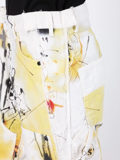 Shop Off-white Futura Abstract Carpenter Jeans